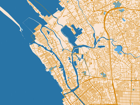 Navotas &ndash; city map, Philippines