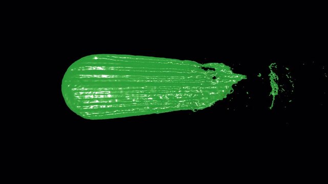 Green paint Brush Stroke Text Reveal Effect in 4K