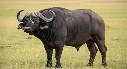 Obraz premium african Buffalo standing in open grassland