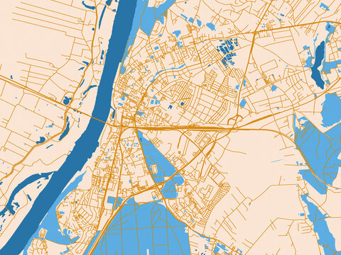 Street grid map of Grudziadz, Poland