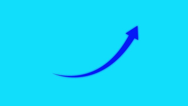 Rising arrow transparent channel. arrow rising transparent channel, Scroll arrows up drag button up animation on black background.