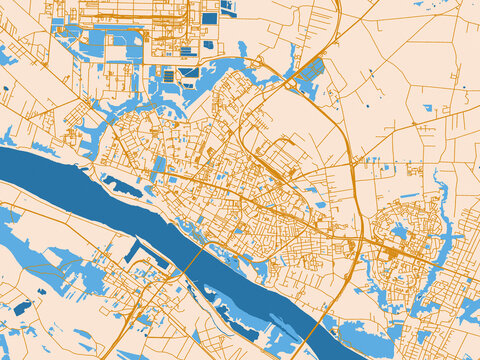 City map background &mdash; Plock, Poland