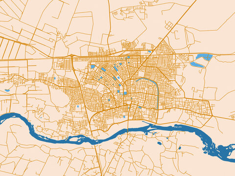 City layout map &ndash; Ar Raqqah (Syrian Arab Republic)