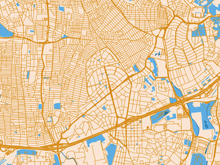 Fototapeta premium Urban street grid of Bahcelievler, Türkiye