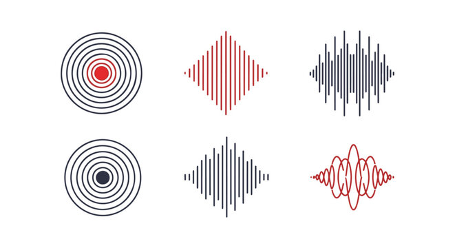 Diffraction Pattern Line art modern colorful vector