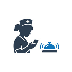 Fototapeta premium Neglecting Urgent Call Distraction Icon