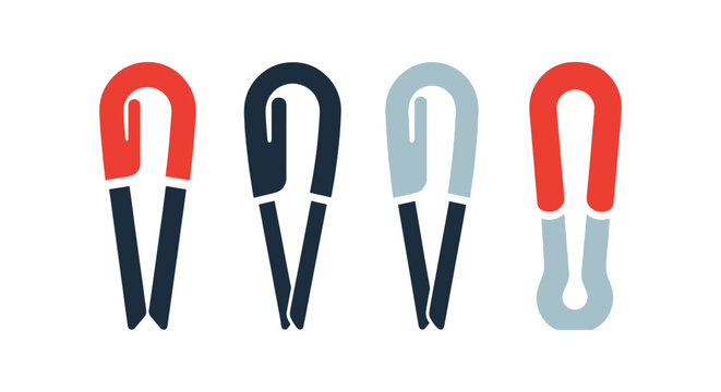 Cotter Pin Line art vector minimal abstract decorative