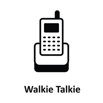 Walkie Talkie Vector icon which can easily modify or edit