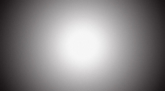 Black and white grainy background with a bright central light spot and dark vignette edges