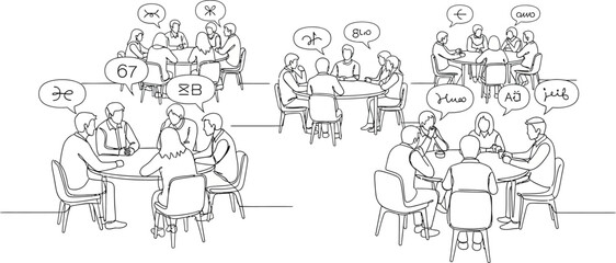 Obraz premium business meeting, people talking