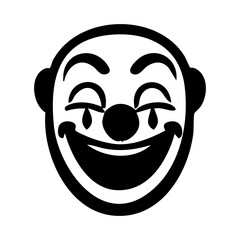Obraz premium clown mask face vector