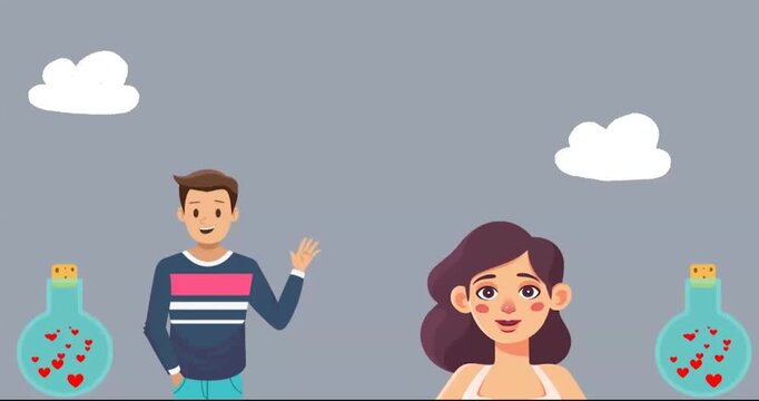 young woman with love