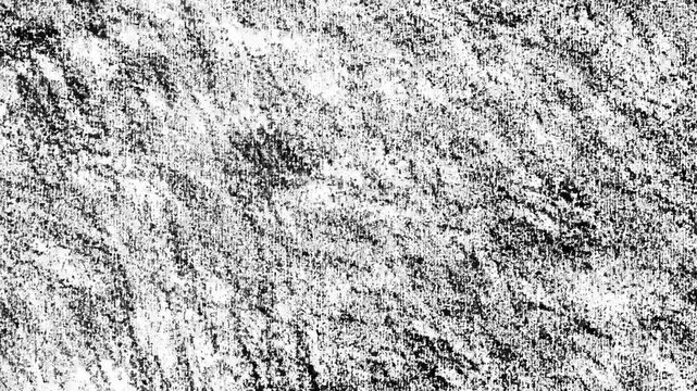 Abstract Grunge Noise Texture Loop,Animated black and white distressed charcoal sketch background overlay.