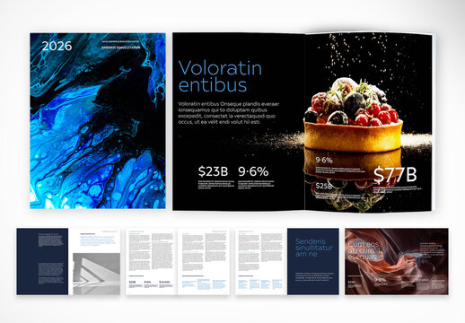 Dark Modern Annual Report Template