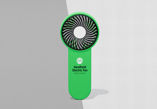 Handheld Fan Mockup Transparent Background