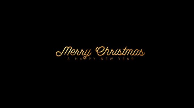 Phrase merry christmas and a happy new year suitable for holiday greeting cards, social media posts, website banners, email newsletters.