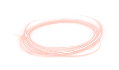 Naklejka premium Bright red circular neon frame with luminous glow and smooth edges. Subtle gradients create depth and softness. Ideal for modern advertising and graphic design projects.