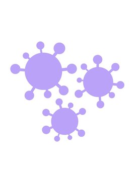 spinning motion animation of virus illustration