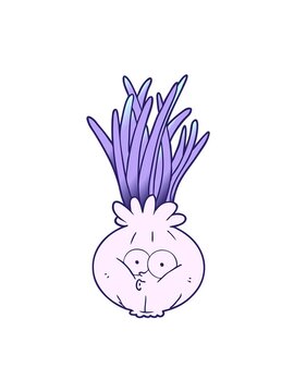 jiggle motion animation of an onion