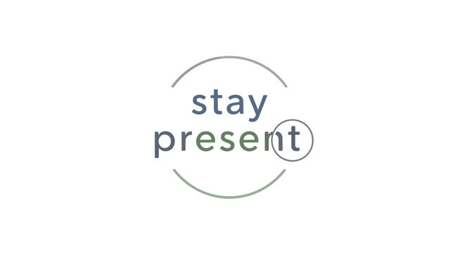 A visually inspiring and minimalist graphic design, thoughtfully crafted to convey the profound importance of cultivating mindfulness and staying