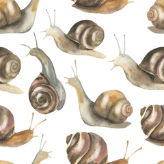 Seamless snail pattern © Olena