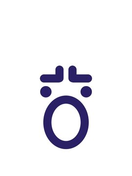 rise and float animation of simple shouting face icon