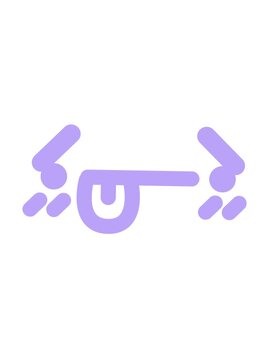 jiggle motion animation of disappointed face icon
