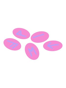 jiggle motion animation of runes illustration