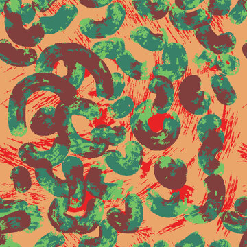 Abstract brush art, vector leopard animal skin, surrealistic animal skin, hyper textured vector hand drawn suitable for printing on surface, ready to print, trendy fresh colors black back grounded