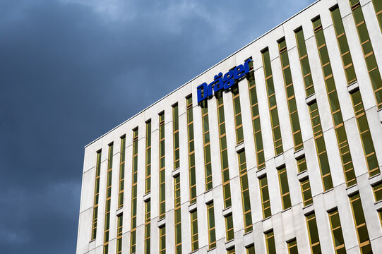 Katowice, Silesian, Poland - Headquarters of the Dr&auml;ger company, a medical ans safety laboratory