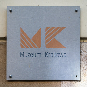 Krakow, Lesser Poland - Sign and lgo of the Krakow museums