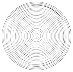 Fototapeta premium Abstract Concentric Circles Pattern with Wavy Lines and Ripple Effect Design