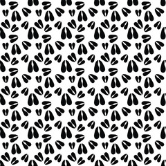 Obraz premium Zebra Footprint Background – Animal Paw Print Seamless Pattern Vector EPS