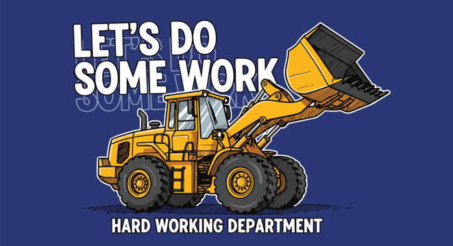 Modern Construction Vehicle against Gradient Background perfect for Construction, Engineering, and Promotional Materials.