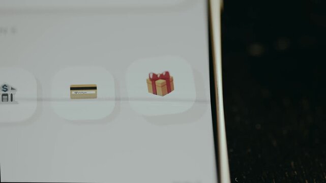 Digital button with a gift icon