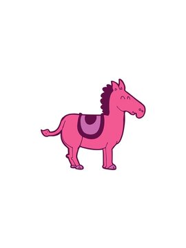 pressure popping animation of cartoon donkey