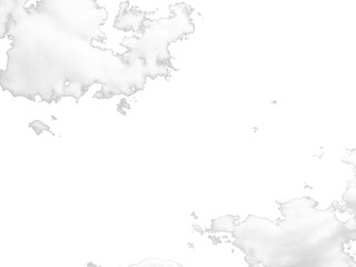 Fototapeta premium White Cloud Isolated on Transparent Background Realistic Sky Element