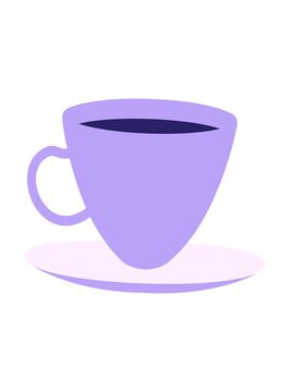 jiggle and pause animation of coffee cup and saucer