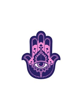 sales flash animation of tattoo in traditional style of a hamza