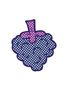 attention grabbing animation of cartoon doodle raspberry