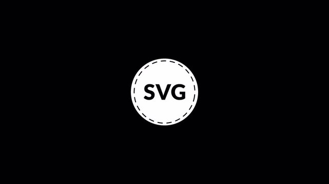 svg file sticker logo icon animation svg circle in 4K animation with alpha channel svg file documents icon symbol graphic frame image animation digital data computer in transparent background 