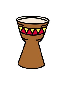 jiggle and pause animation of traditional brazilian drum carnival instrument