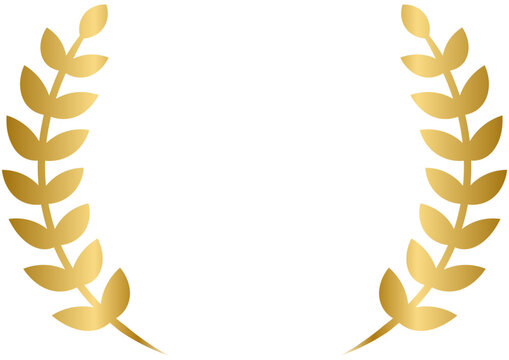 ゴールドの月桂冠のフレーム