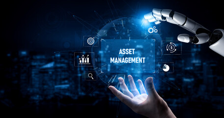 Obraz premium AI enhances financial asset management with automated monitoring, smart insights, and optimized investment decision processes Vouch