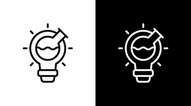 Innovation Lab White Icon Set Design