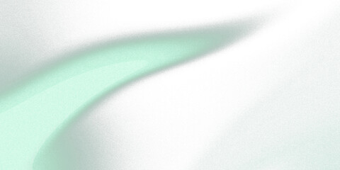 Fototapeta premium Bright Green Curved Gradient Light Effect with Grainy Noise Texture Abstract Smooth Overlay Background