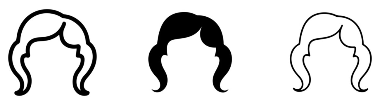 judge wig legal vector icon