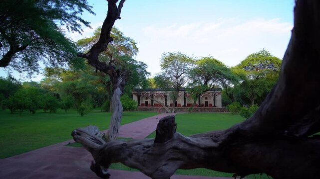 Beautiful heritage and nature scenes from Sunder Nursery showcasing Mughal-era architecture, landscaped gardens, and serene outdoor environment in New Delhi, India.