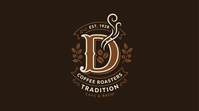 Brown Coffee Roasters Logo Design.