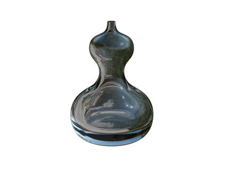 Abstract Chrome Liquid Surface with Sharp Reflections - 3D Render.